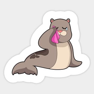 Seal Handkerchief Sticker